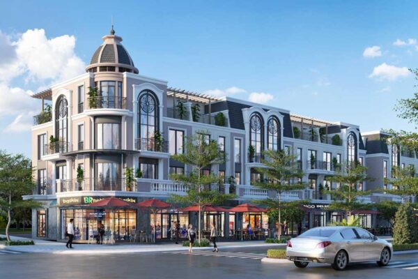 Mô phỏng nhà phố dự án Vinhomes Long An