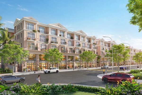 Phối cảnh Shophouse Vinhomes Long An
